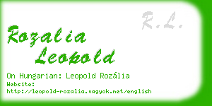rozalia leopold business card