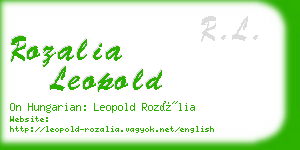 rozalia leopold business card